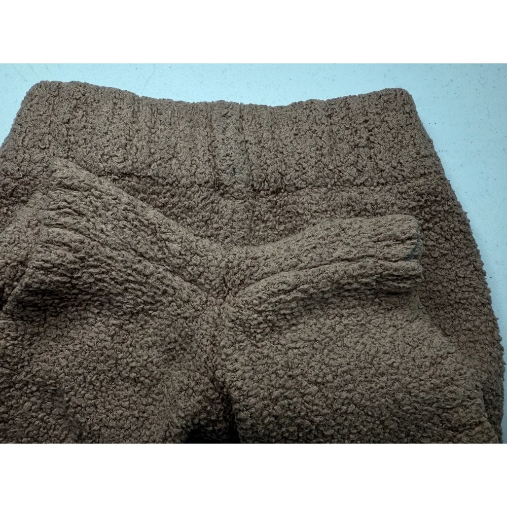 SKIMS Cozy Knit‎ Short Camel Brown Boucle Loungewear Size S/M